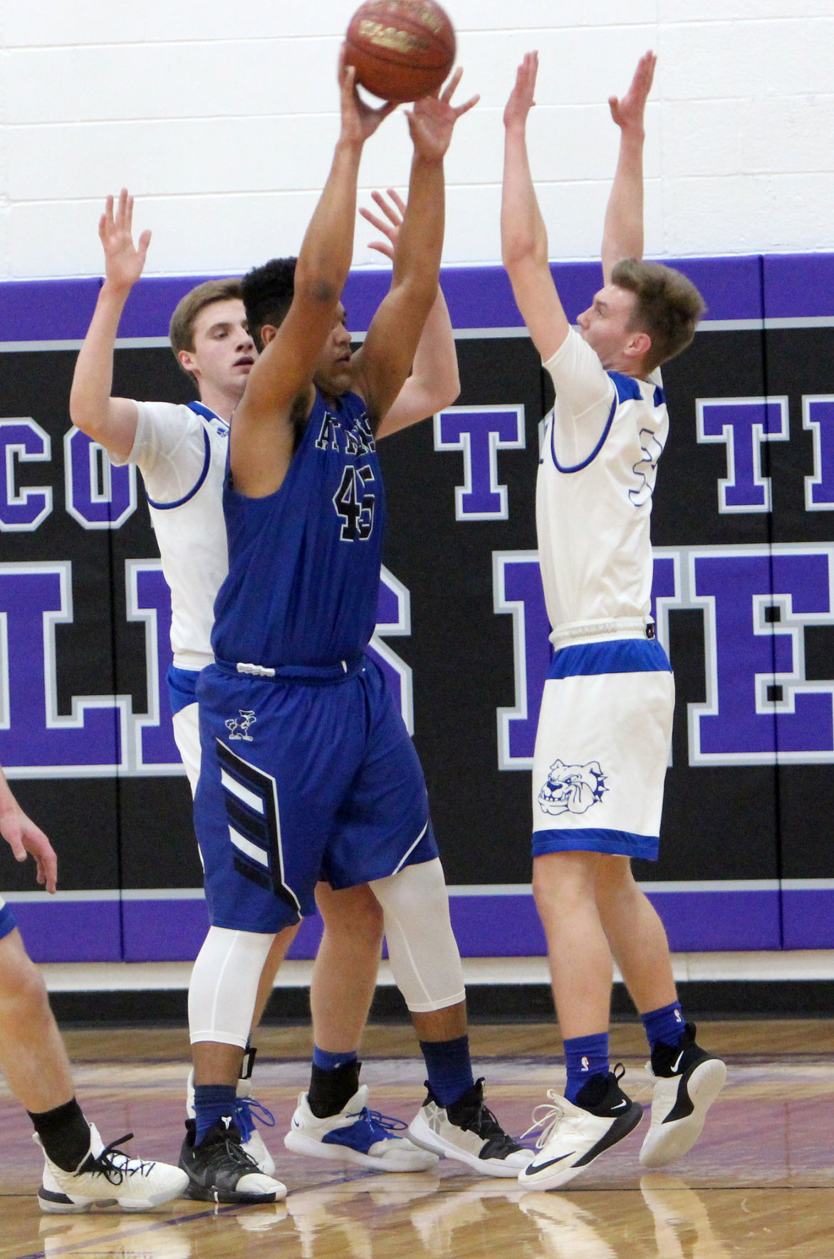 Athens vs McDonell boys basketball at Eau Claire Memorial 3-7-19